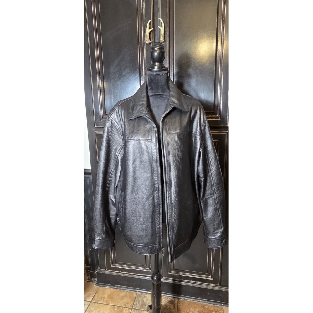 Roundtree And Yorke XLT Lambs Leather Jacket, Casual, Work, Church, Winter